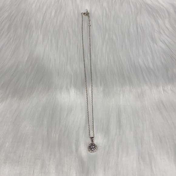 Sterling silver cubic zirconia necklace - Picture 2 of 4